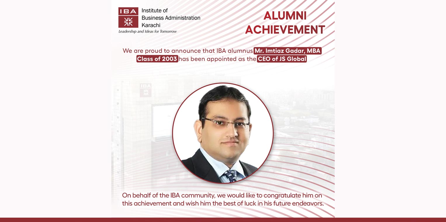 Alumni Achievement Imtiaz Gadar