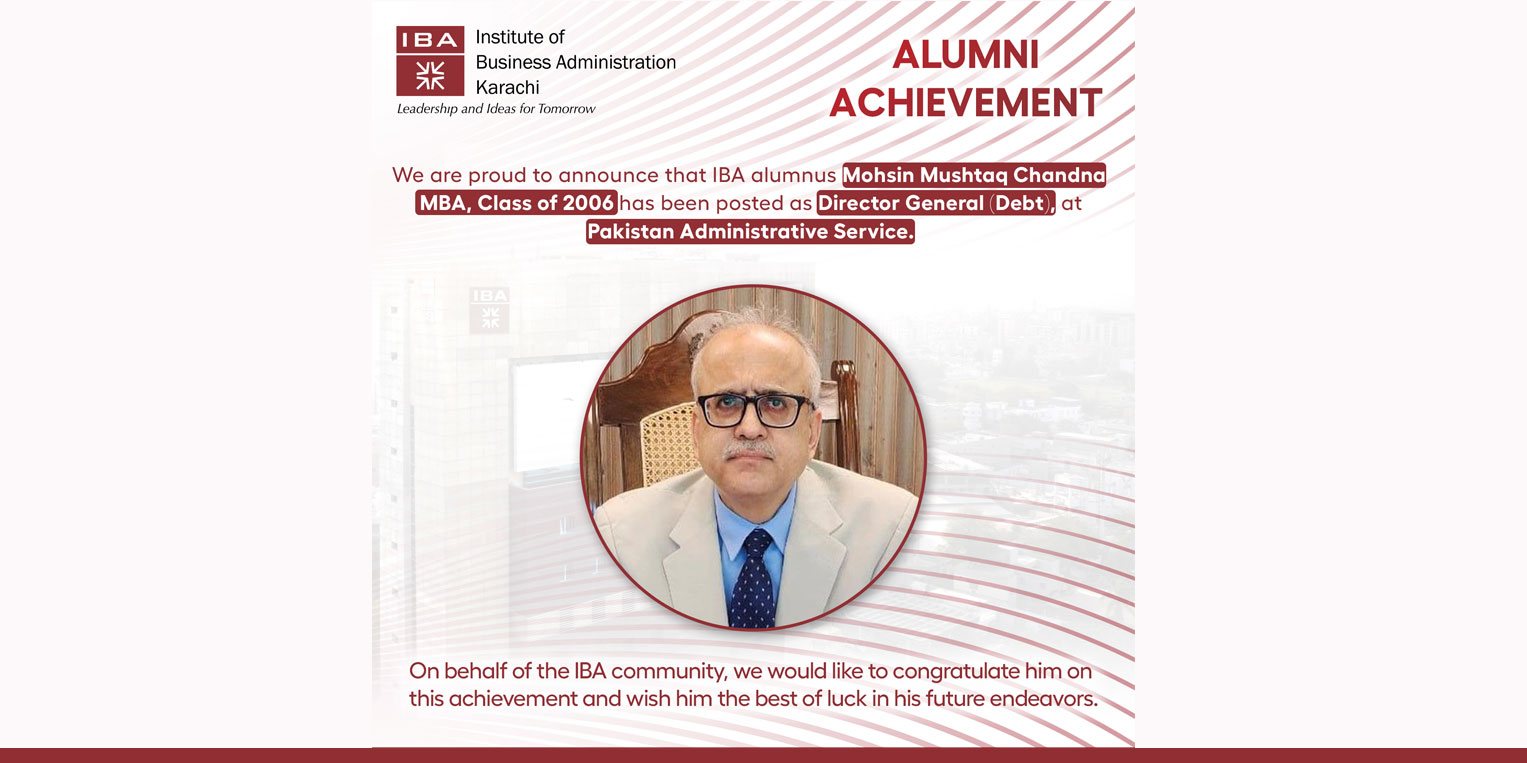 Alumni Achievement Mohsin Mushtaq