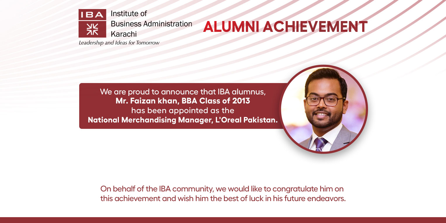 Alumni Achievement Faizan Khan