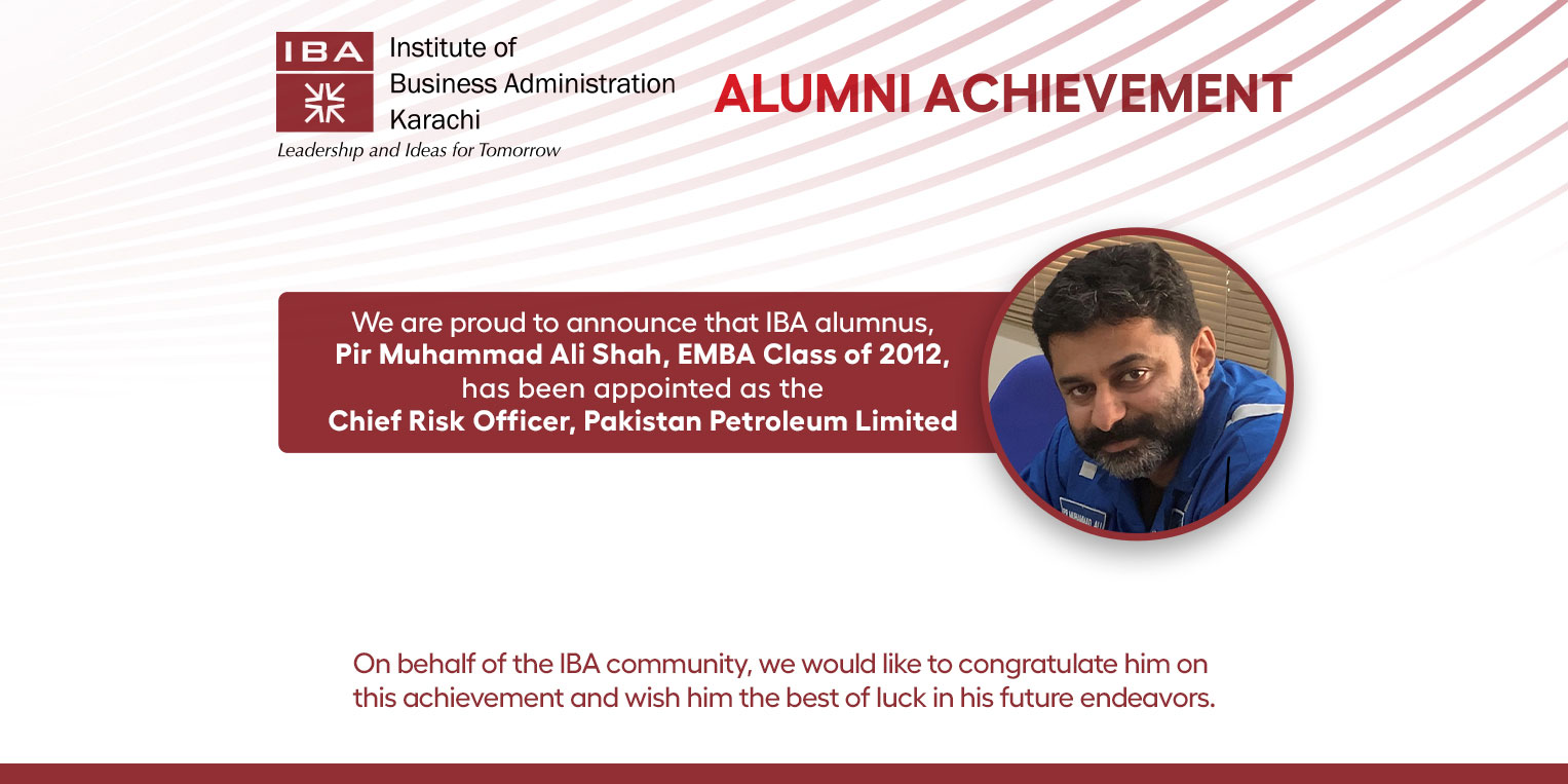 Alumni Achievement Muhammad Ali Shah