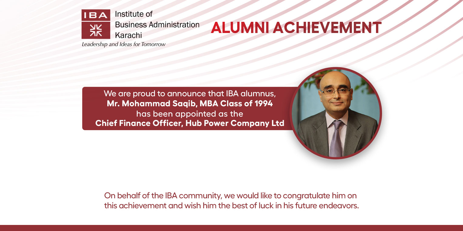 Alumni Achievement Muhammad Saqib